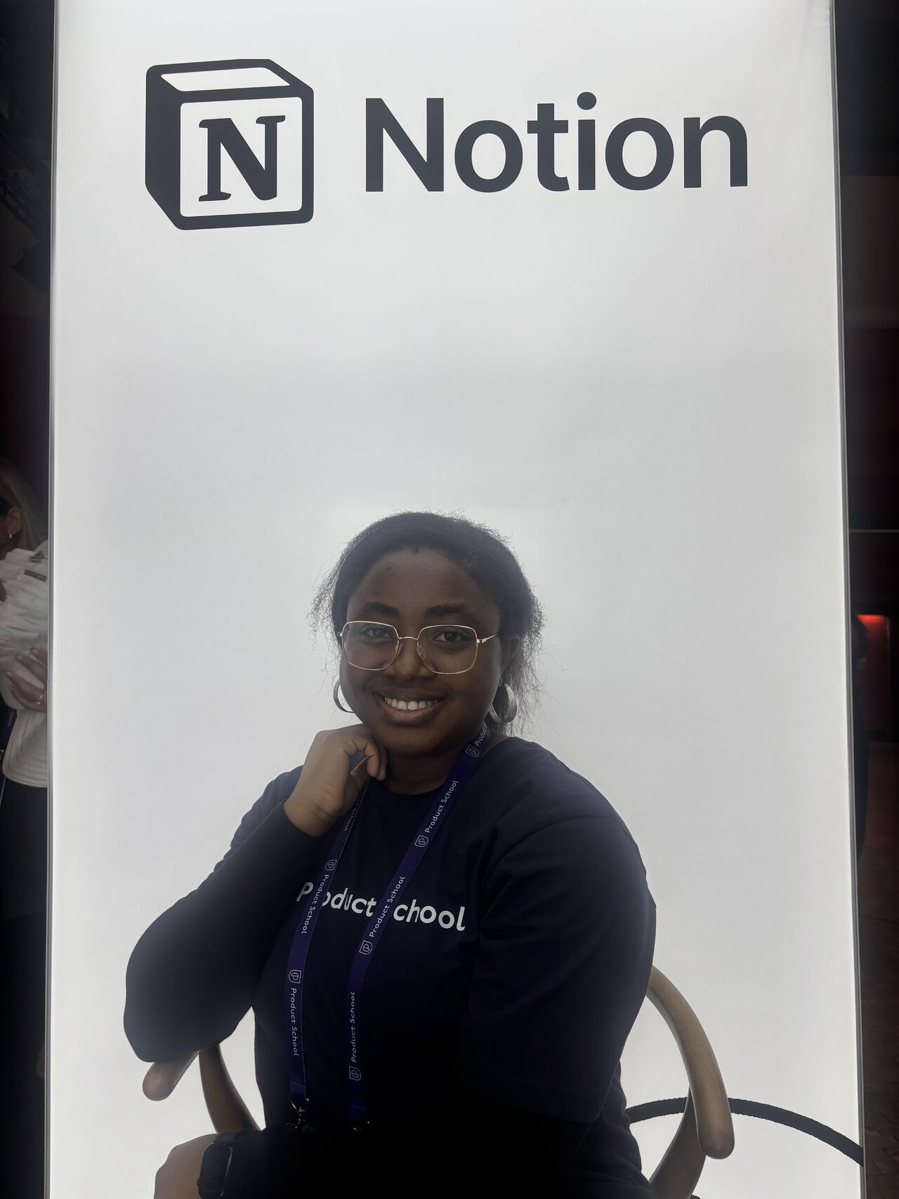 At the Notion booth