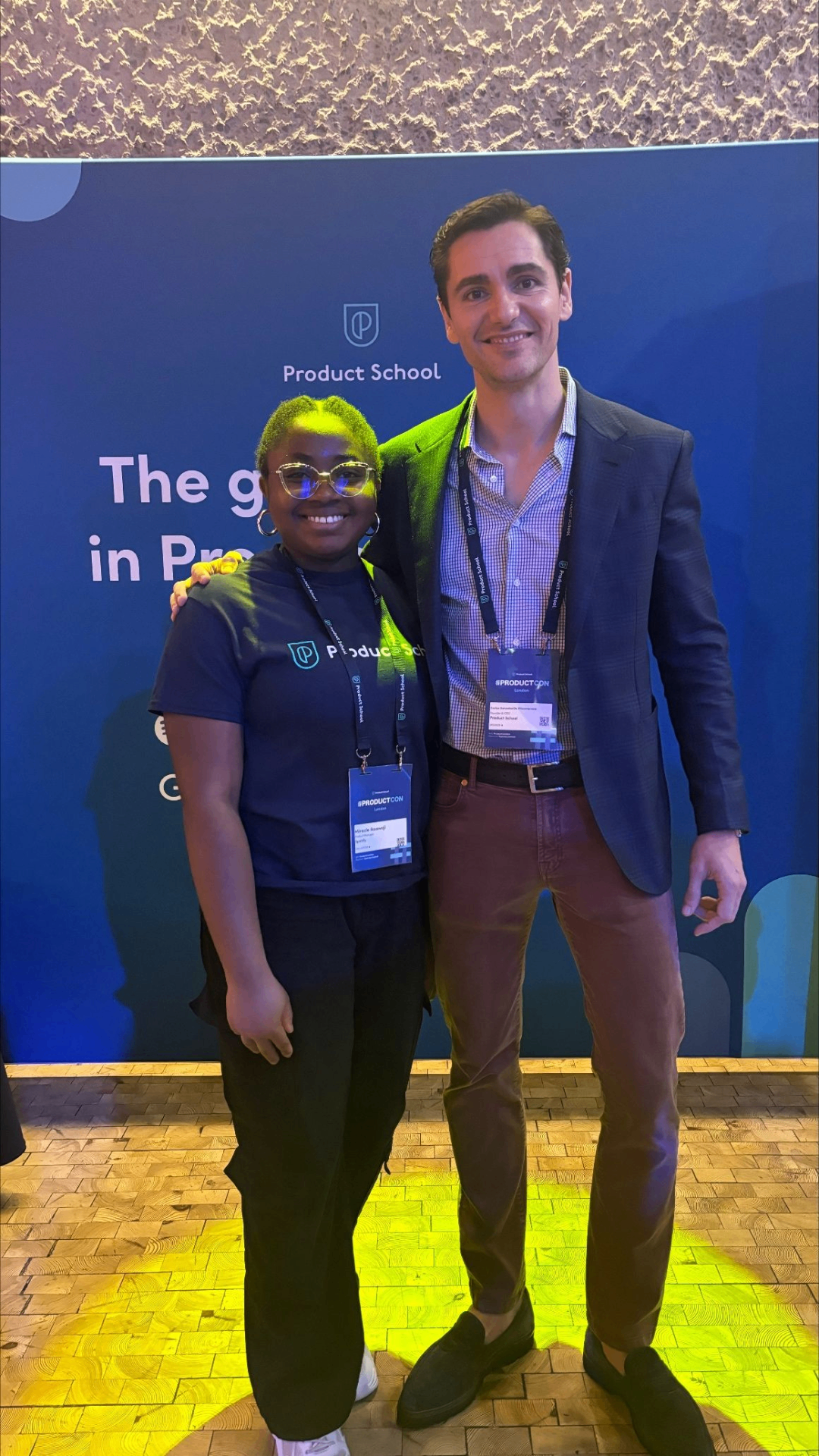 With Carlos González De Villaumbrosia at ProductCon London