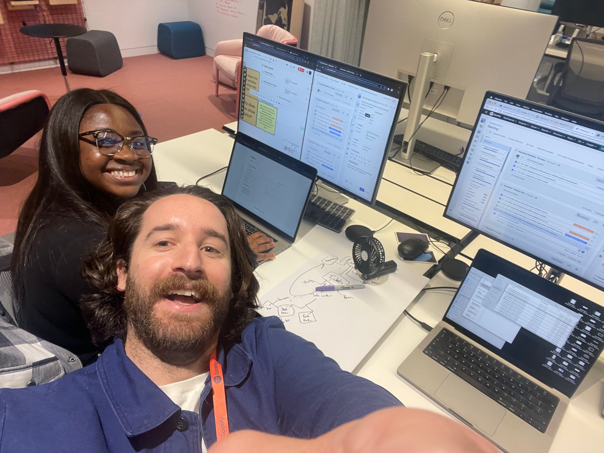 Working session at the Spotify office